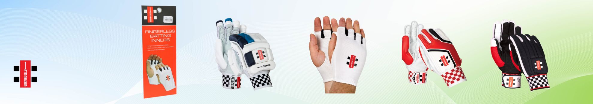 Gray Nicolls Batting Gloves and batting inner at Stag Sports store