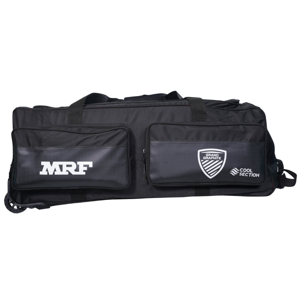 MRF Genius Grand Graphite Wheelie Kit Bag at Stag Sports 